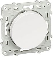 Выключатель кнопочный без рамки Schneider Electric Odace 1-кл. белый картинка